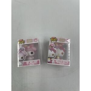 Funko Bitty Pop! Sanrio Easter Hello Kitty & My Melody Mini-figures NIP Lot Of 2